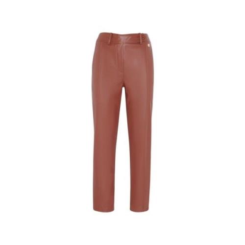 Straight Leg Faux Leather Pants