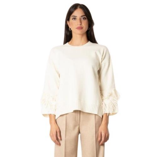 Merino Frynsebluse - Latte Farve