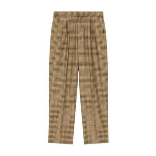 Karamel Plaid Stilfulde Herre Bukser