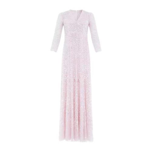 Pink Sequin Maxi Kjole Isabella Diamond