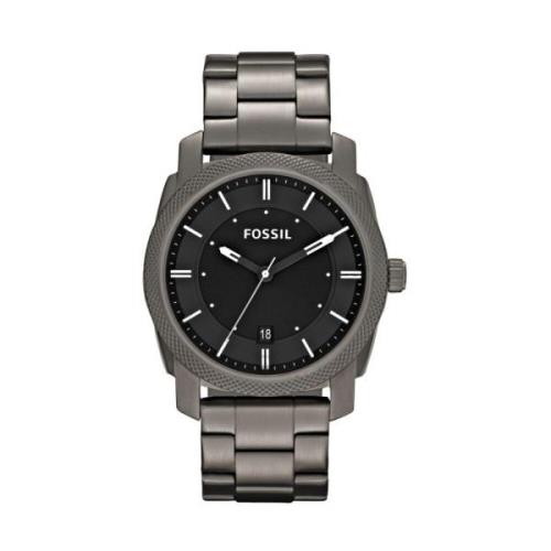 Gunmetal Herre Analog Ur Klassisk