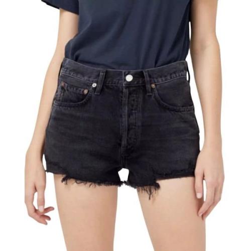 Sort Denim Shorts Parker Stil