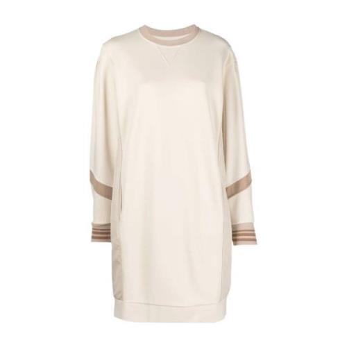 Beige Casual Sweater med rund hals