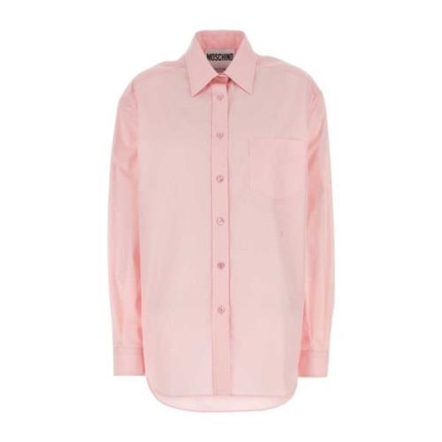 Pink Poplin Skjorte til Kvinder