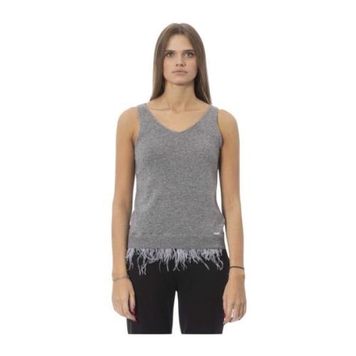 Fjer V-Hals Tank Top