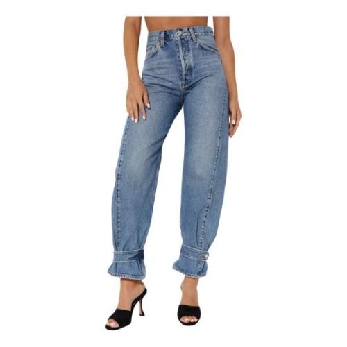 Klassisk Wide Leg Blå Jeans Cleo