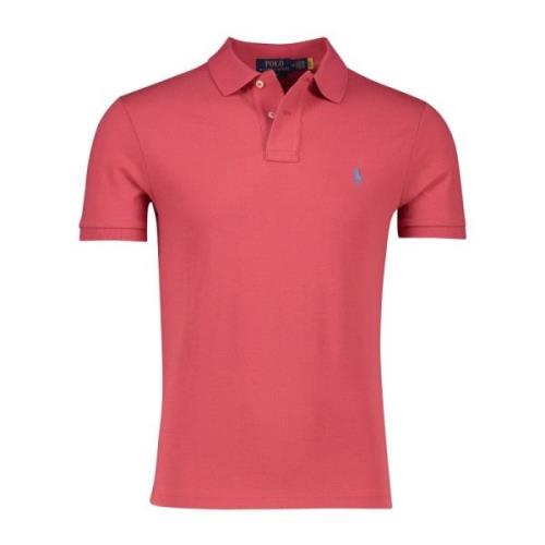 Rød Polo T-shirt Kortærmet Slim Fit