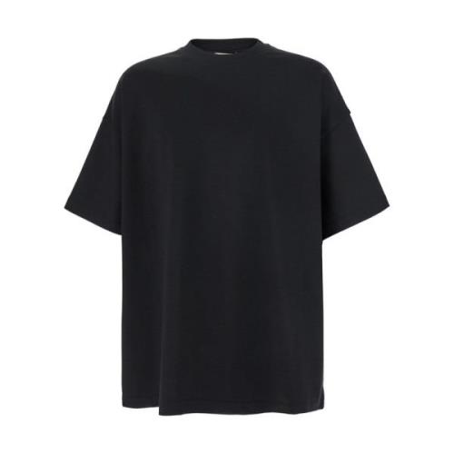 Sort T-shirt med Crew Neck