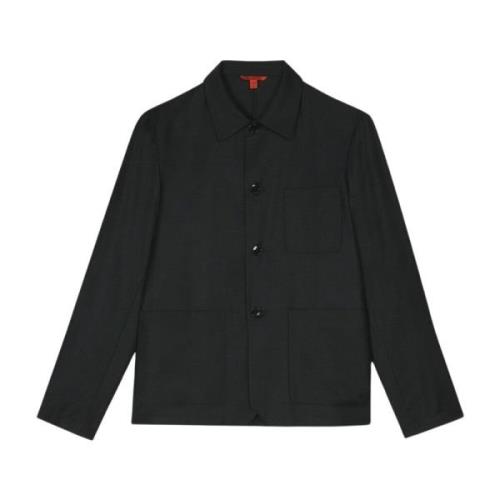 Uldflannel Overshirt med Lommer