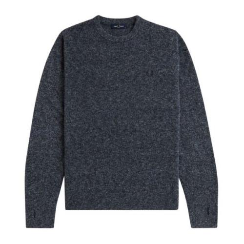 Bouclé Crewneck Sweater med tommelfingerhuller