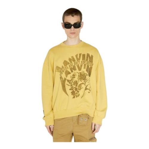 Bomuld Fleece Logo Print Sweatshirt