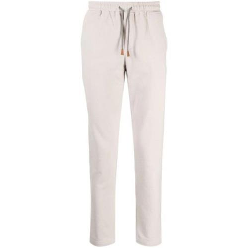 Elegant Beige Sweatpants Bomuld 100%