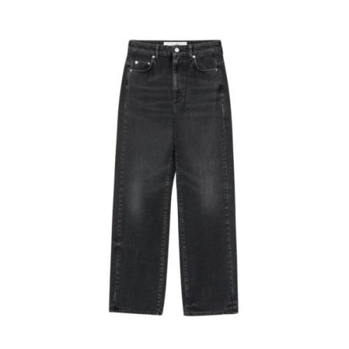 Sort Wide Cut Jeans