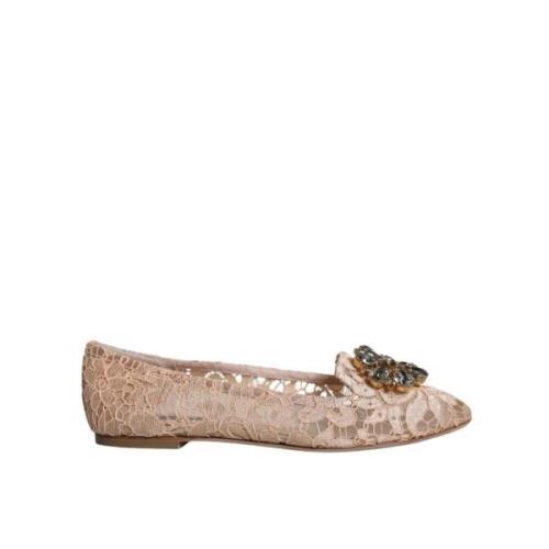 Krystal Ballet Flats Beige Italien