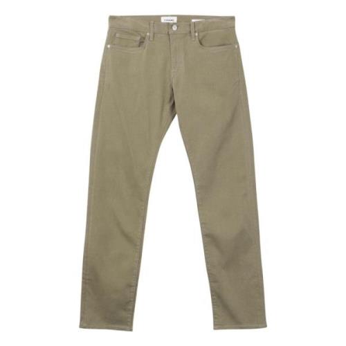 Slim Beige Jeans til efteråret