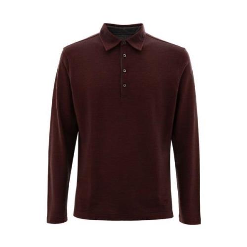 Bordeaux Uld Polo Skjorte