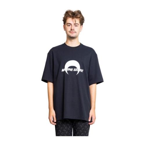 Sort Loose Fit Bomulds T-Shirt