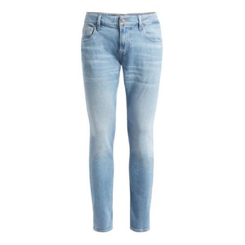 Skinny Fit Blå Denim Jeans