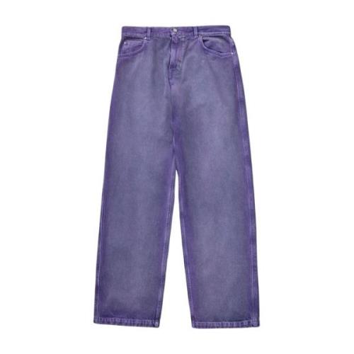 Super Loose Fit Dyed Viola Jeans