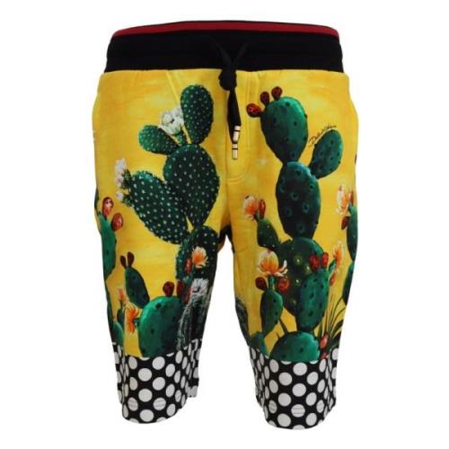 Kaktus Print Sweat Shorts