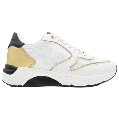 Hvid Guld Sort Sneakers