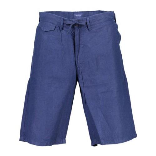 Blå Bermuda Shorts med 5 Lommer