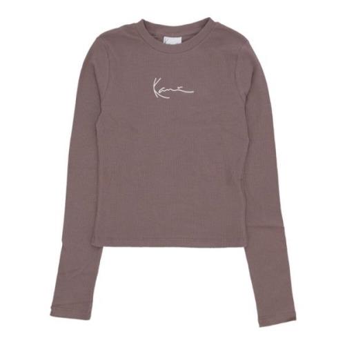 Signatur Langærmet Crewneck T-shirt