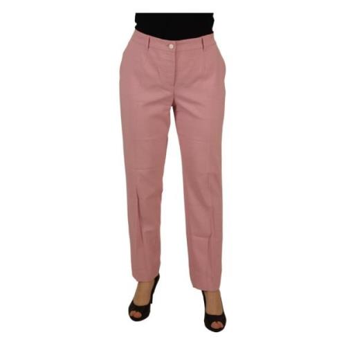 Chic MidWaist uldbukser i pink