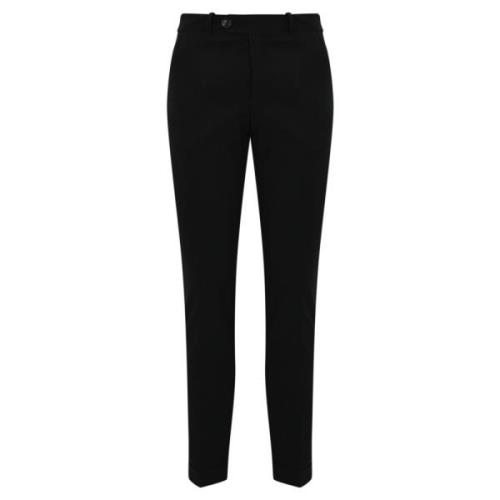 Sort Tekniske Stretchbukser Slim Fit