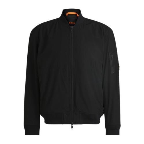 Vandafvisende Aviator Stil Sort Frakke