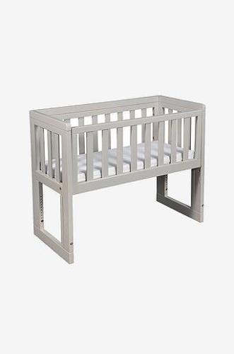 Bedside Crib Oslo Soft Grey