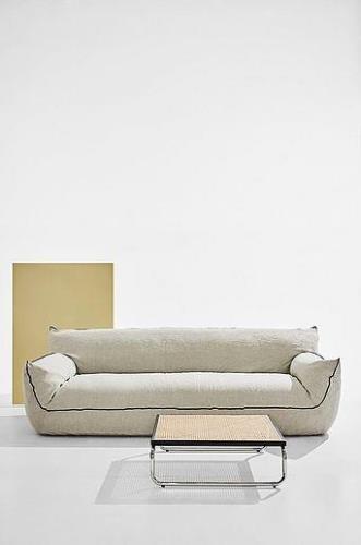 Gia sofa i hør, 3,5-pers.