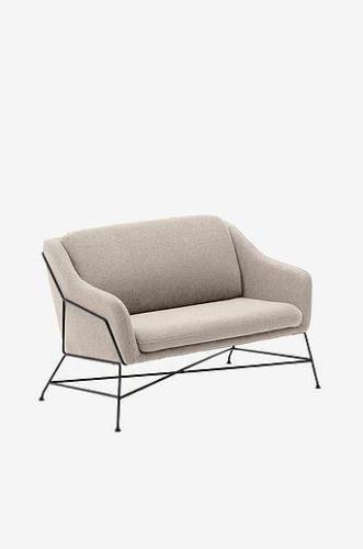 Brida 2-personers sofa i mørkegrå, 128 cm