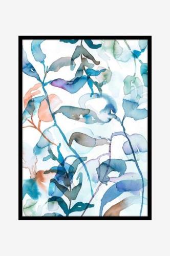 Malerifabrikken - Billede Aquarelle Plant - Blå - Billeder - - Homeroo...