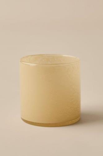 &Home - Lysestage/krukke Ruby Medium højde 12 cm - Beige - Lysestager ...