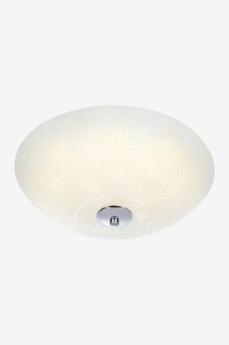 FLEUR Plafond LED Hvid/krom, 35 cm