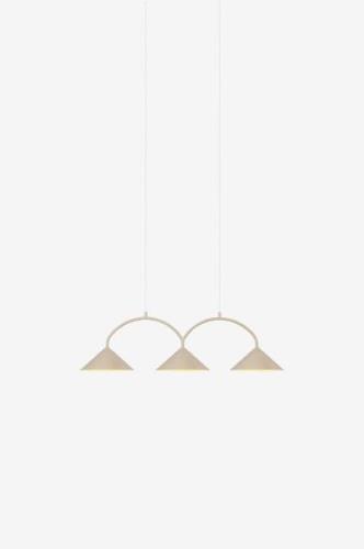 Globen Lighting - Pendel Curve 3 - Beige - Loftpendler - - Homeroom