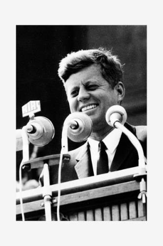 Malerifabrikken - Poster John F. Kennedy - Sort - Posters - - Homeroom