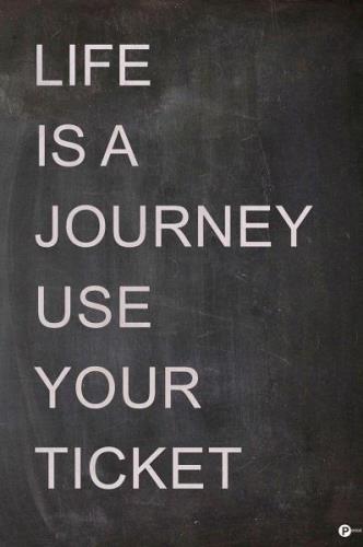 Malerifabrikken - Plakat Life is a journey - Hvid - Posters - - Homero...