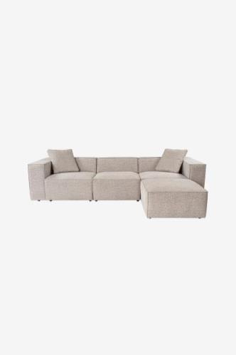 Hanah Home - Hjørnesofa - Lora - Beige - 3-pers. sofaer - - Homeroom