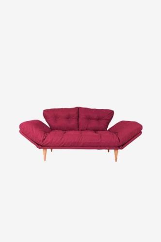 Hanah Home - Sovesofa 3-pers. - Nina - Rød - Sovesofaer - - Homeroom