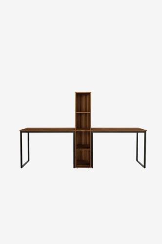 Hanah Home - Skrivebord Large Double L194 - Brun - Skriveborde - - Hom...