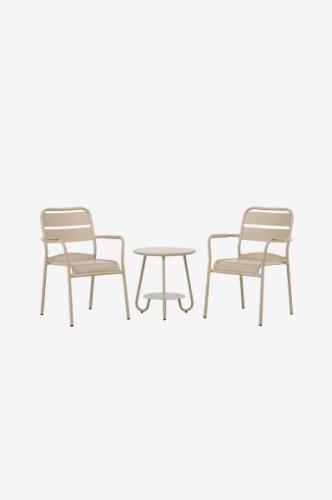 Venture Home - Café-sæt Faro - Beige - Spisegrupper - - Homeroom