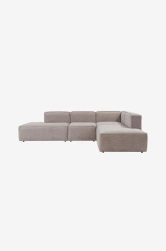 Hanah Home - Hjørne-sofaJemma Right - Brun - Sofaer med chaiselong - -...