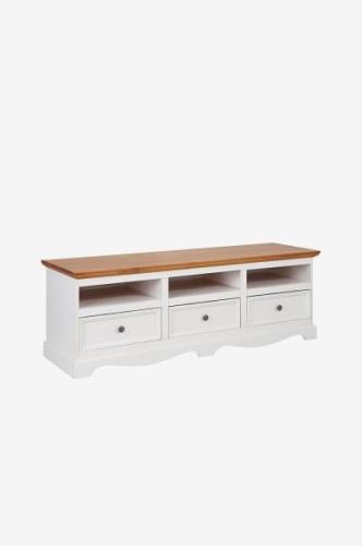 Loft24 - Lowboard Melissa 163 3 skuffer - Hvid - Skænke & sideboards -...