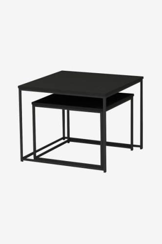 Nordic Furniture Group - Sidebord Duett, Sæt med 2 - Sort - Småborde -...