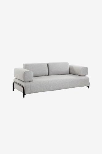 Kave Home - Sofa Compo, 3-pers. - Grå - 3-pers. sofaer - - Homeroom