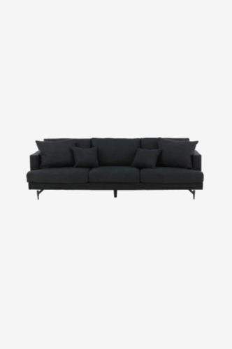 Venture Home - Sofa Sofia, 3-pers. - Sort - 3-pers. sofaer - - Homeroo...