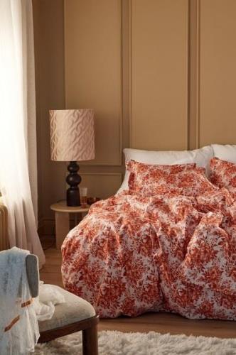 Staycation - Sengesæt Fancy Floral i satin 2 eller 3 dele - Rosa - Sen...