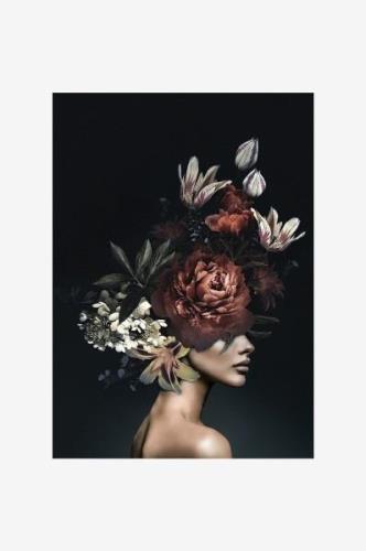 Malerifabrikken - Poster Floral Diva 2 - Sort - Posters - - Homeroom